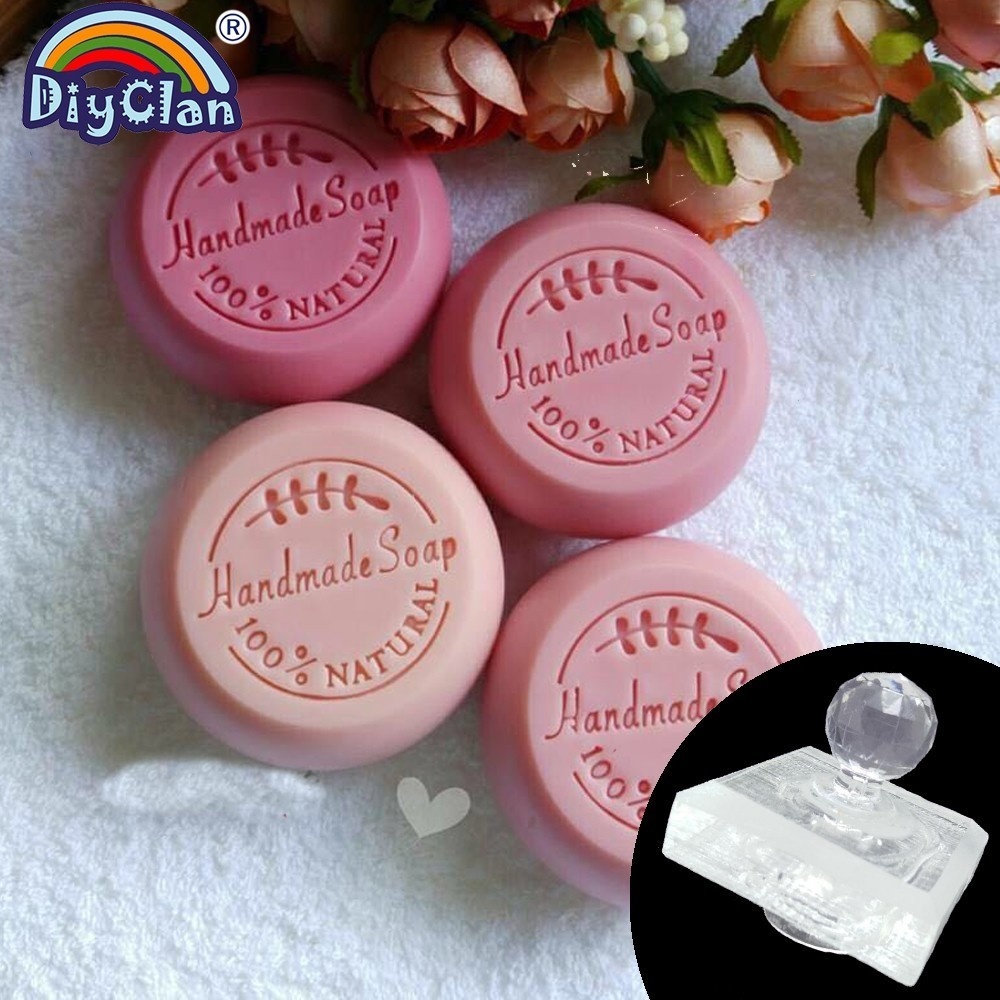 Soap Stamp Custom - 100% 천연 수제 비누 스탬프, 투명