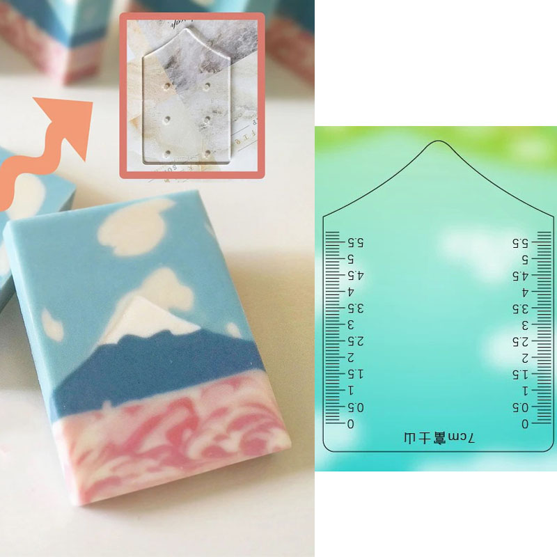 Soap Making Hobby - 산악무늬 스크레이퍼 리브 비누 만들기 용품,