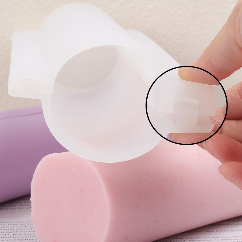 Soap Making Vendors - 롱 하트 컬럼 실리콘 비누 몰드