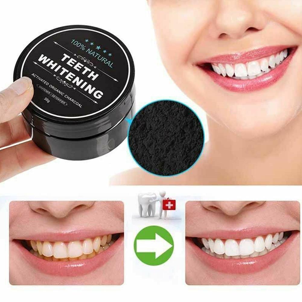 Activated Charcoal Powder - 활성 유기농 숯가루 치아 미백 강화