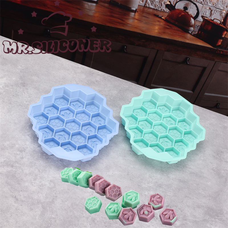 Soap Making Tutorial - 실리콘 19 모바일 꿀벌 벌집 케이크