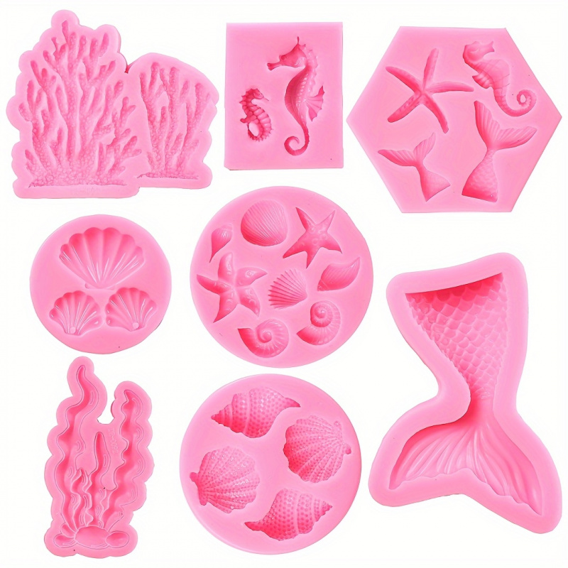 Soap Making Vendors - 세트 8개의 요정 모양 실리콘 몰드,