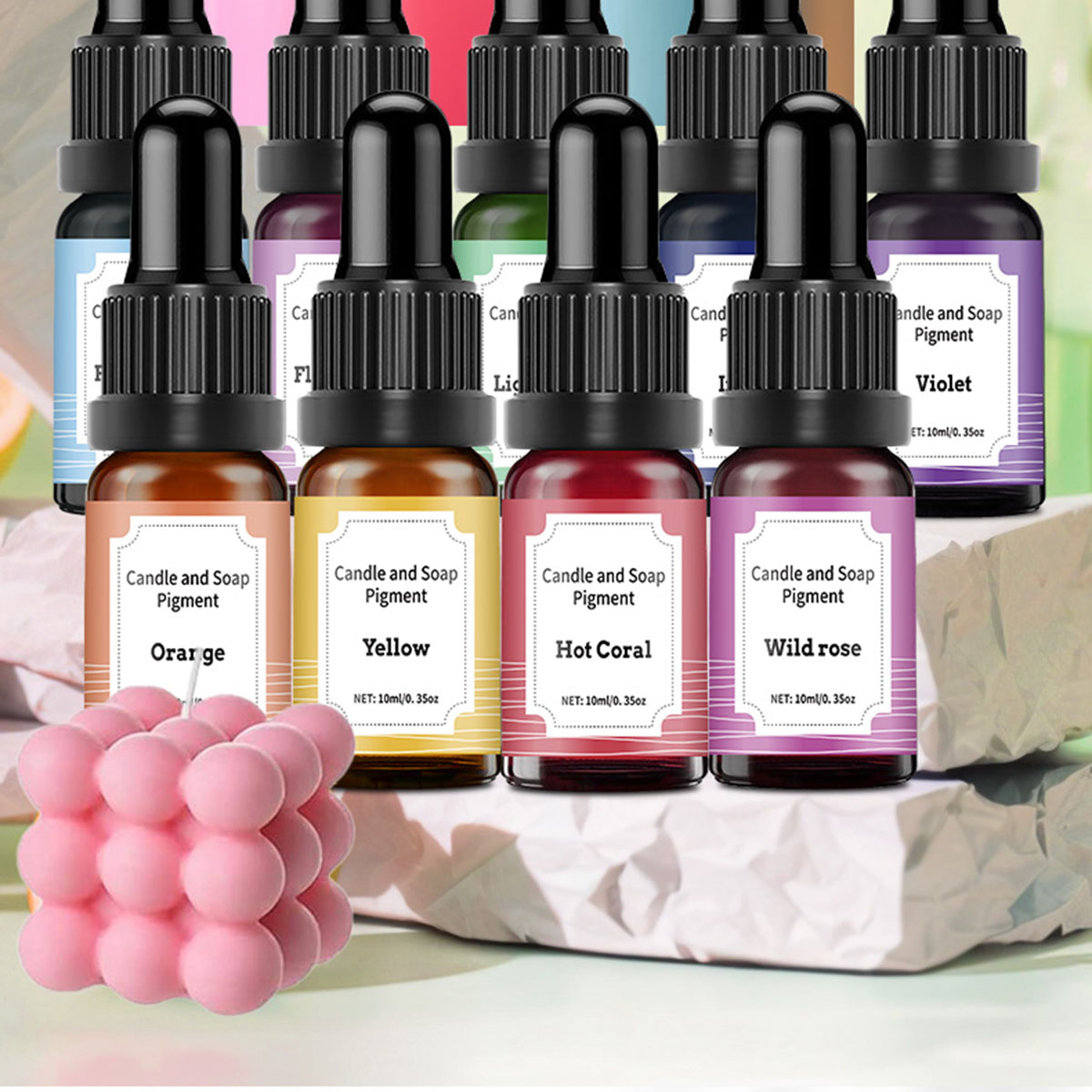 Soap Making Dye - 36 색상 10ml 촛불 염료 안료