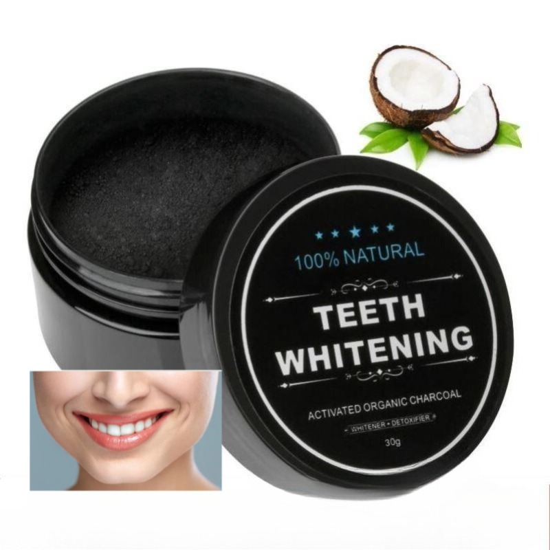 Activated Charcoal Powder - 활성탄 치아 미백 파우더 1박스, 숯