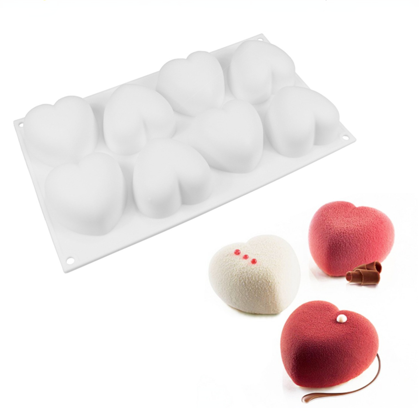 Soap Making Activity - 사랑 심장 실리콘 비누 금형 수제