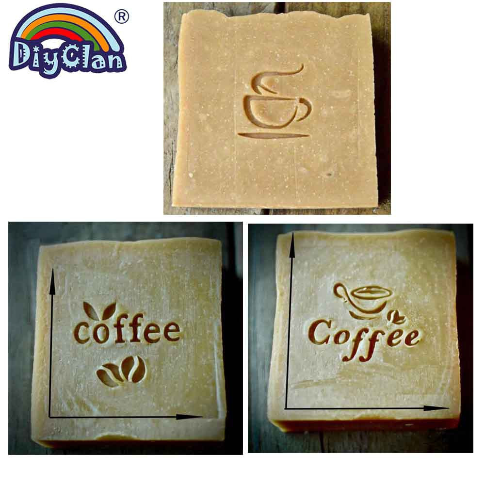 Soap Stamp Custom - 커피 콩 패턴 수제 비누 스탬프