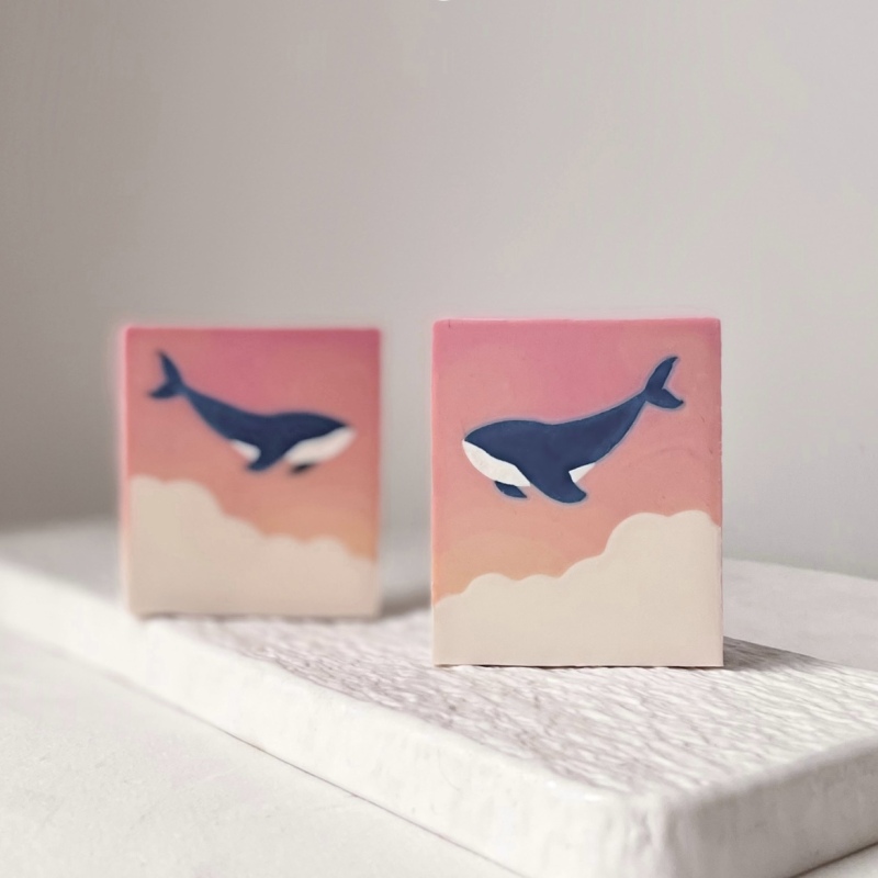 Soap Making Hobby - 비누 만들기 키트용 고래 패턴 클레이