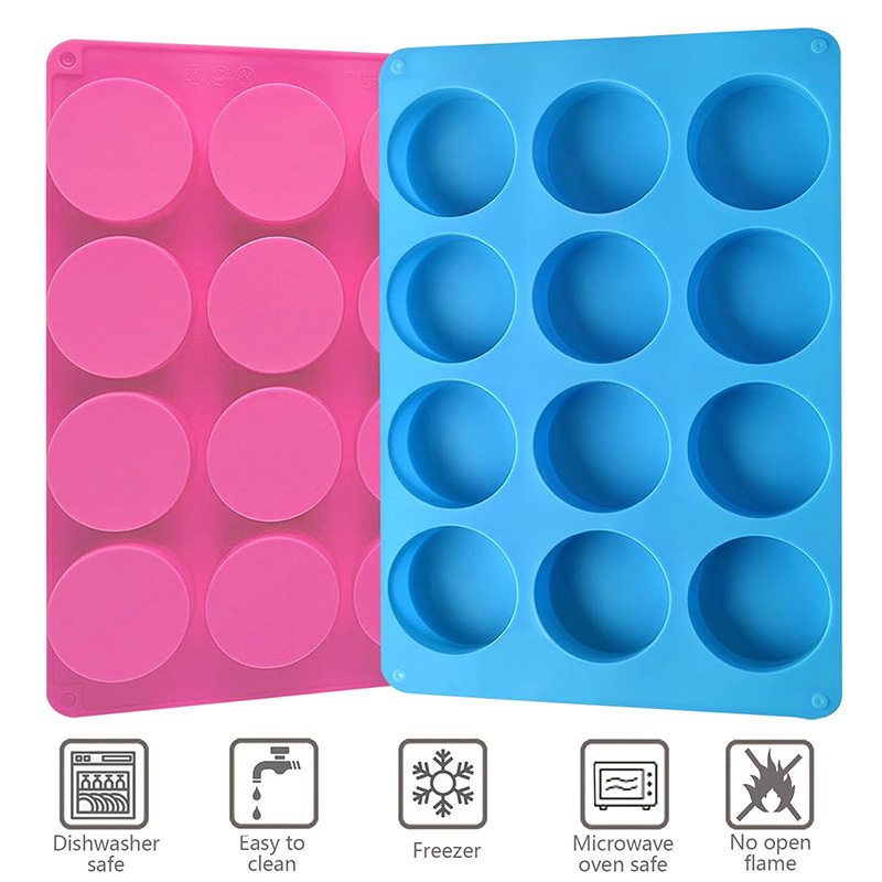 둥근 실리콘 몰드 12구 원통형 초콜릿 코팅 쿠키 몰드 - Soap Making Party 리뷰 및 가격