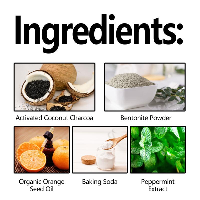 치아 미백 파우더 숯/베이킹 소다 치아 미백 파우더,  - Activated Charcoal Powder 리뷰 및 가격