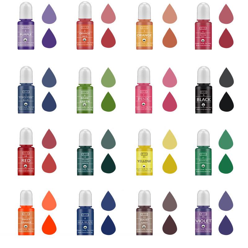 10ml/병 양초 왁스 안료 착색제 무독성 간장 양초  - Soap Making Dye 리뷰 및 가격