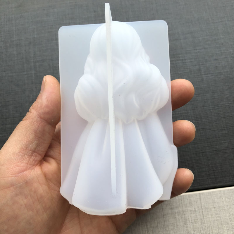 3D 귀여운 공주 실리콘 양초 금형 천사 소녀 비누 수 - Soap Making Vendors 리뷰 및 가격
