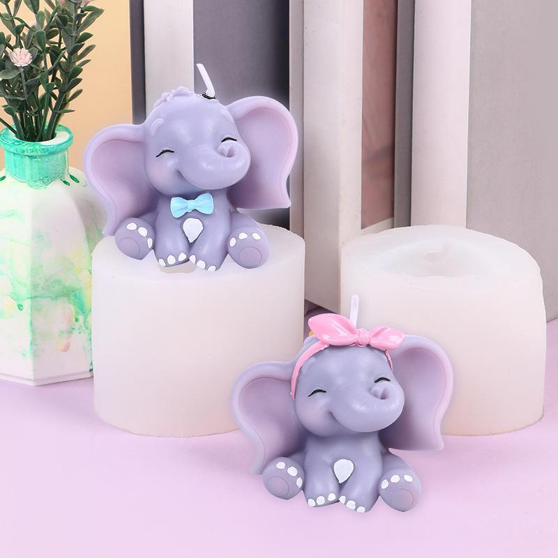 귀여운 3D 코끼리 실리콘 캔들 몰드, 쉽게 분리되는  - Soap Making Party 리뷰 및 가격