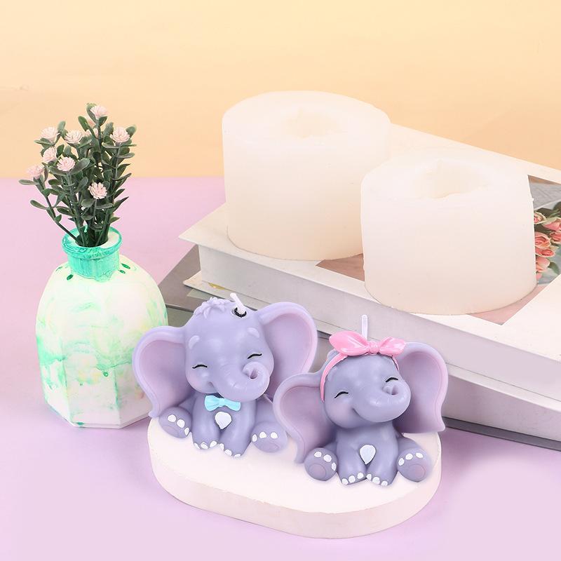 귀여운 3D 코끼리 실리콘 캔들 몰드, 쉽게 분리되는  - Soap Making Party 리뷰 및 가격