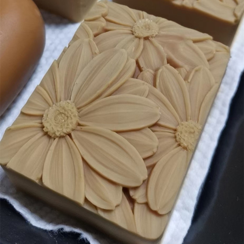 최신!! !3d 우아한 해바라기 비누 금형 직사각형 실 - Soap Making Vendors 리뷰 및 가격