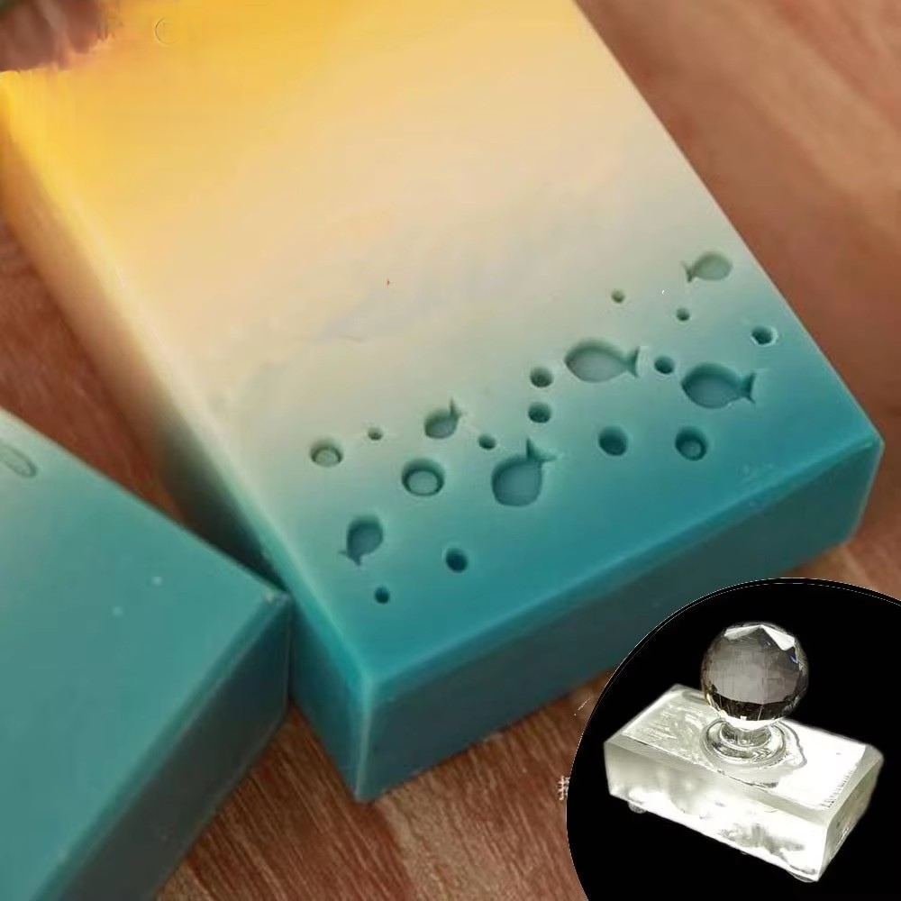 귀여운 물고기 그룹 수제 아크릴 비누 스탬프 만들기 바 - Soap Stamp Custom 리뷰 및 가격