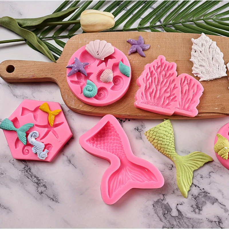 세트 8개의 요정 모양 실리콘 몰드, 바다 테마 초콜릿 - Soap Making Vendors 리뷰 및 가격
