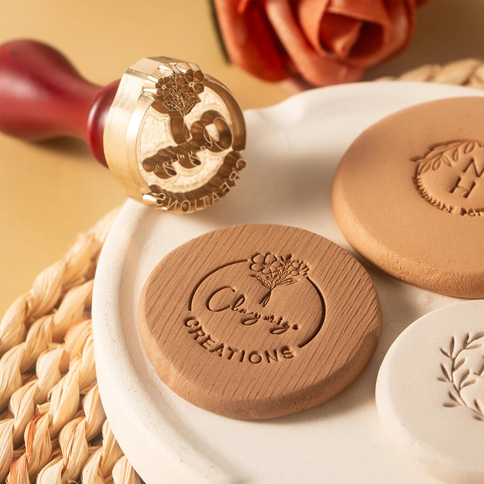 개인 맞춤형 로고 디자인 클레이 스탬프, 맞춤형 도자기 - Soap Stamp Custom 리뷰 및 가격