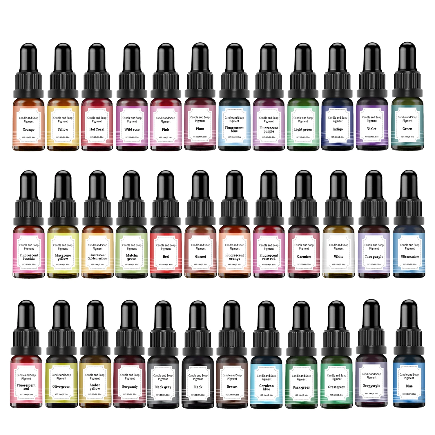 36 색상 10ml 촛불 염료 안료 아로마 테라피 비누 - Soap Making Dye 리뷰 및 가격