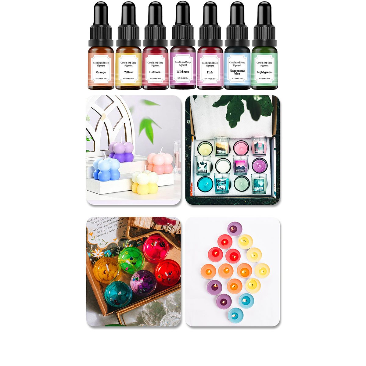 36 색상 10ml 촛불 염료 안료 아로마 테라피 비누 - Soap Making Dye 리뷰 및 가격