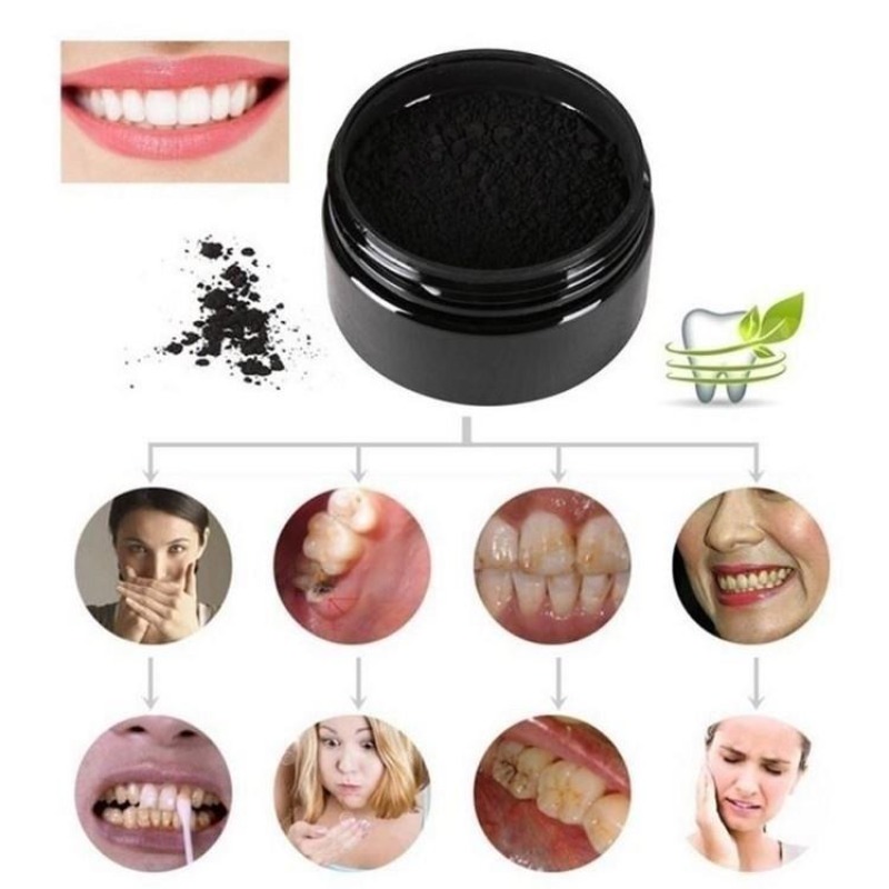 활성탄 치아 미백 파우더 1박스, 숯 치아 클리닝 파우 - Activated Charcoal Powder 리뷰 및 가격
