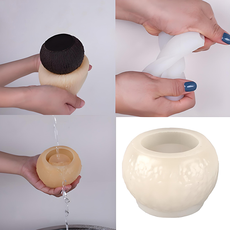 3D 시뮬레이션 코코넛 실리콘 몰드 아로마테라피 캔들  - Soap Making Party 리뷰 및 가격