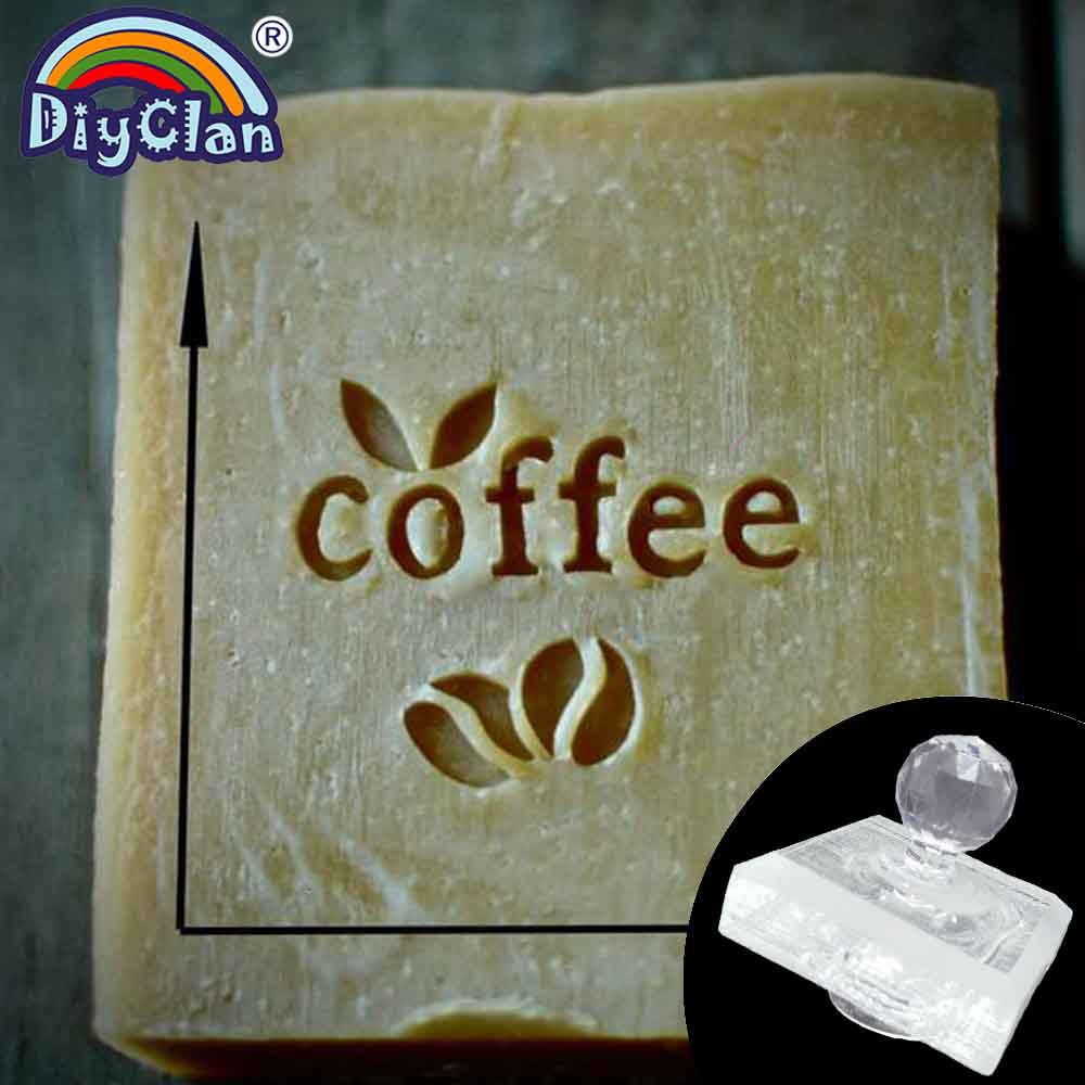 커피 콩 패턴 수제 비누 스탬프 커피 컵 투명 Diy  - Soap Stamp Custom 리뷰 및 가격