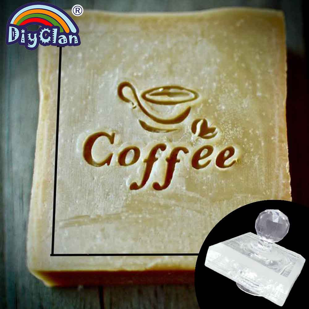 커피 콩 패턴 수제 비누 스탬프 커피 컵 투명 Diy  - Soap Stamp Custom 리뷰 및 가격