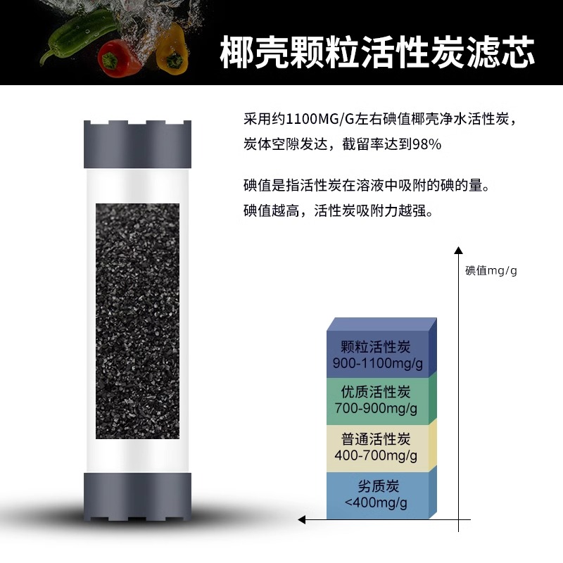 10인치 입상 활성탄 필터, 요오드 값 1100, 가정 - Activated Charcoal Powder 리뷰 및 가격