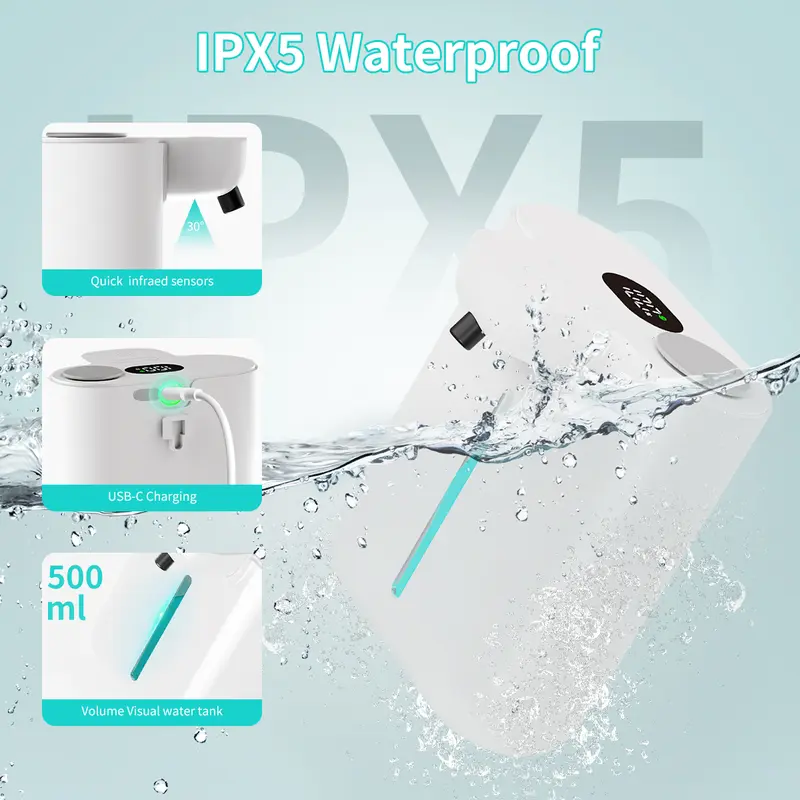 500ML 대용량 9단계 조절 가능한 거품/액체 IPX - Soap Making Machine 리뷰 및 가격