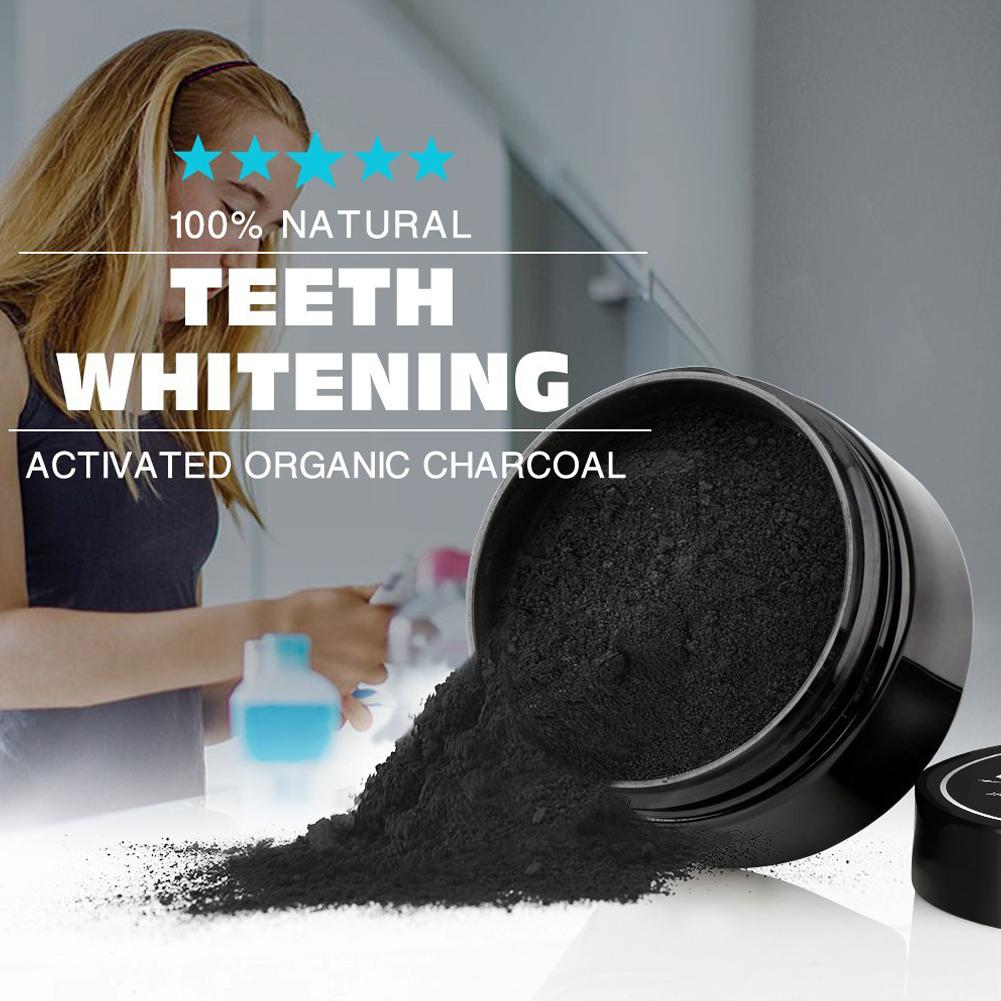 활성화된 유기농 숯 가루 치아 미백 강화 치아 클리너  - Activated Charcoal Powder 리뷰 및 가격