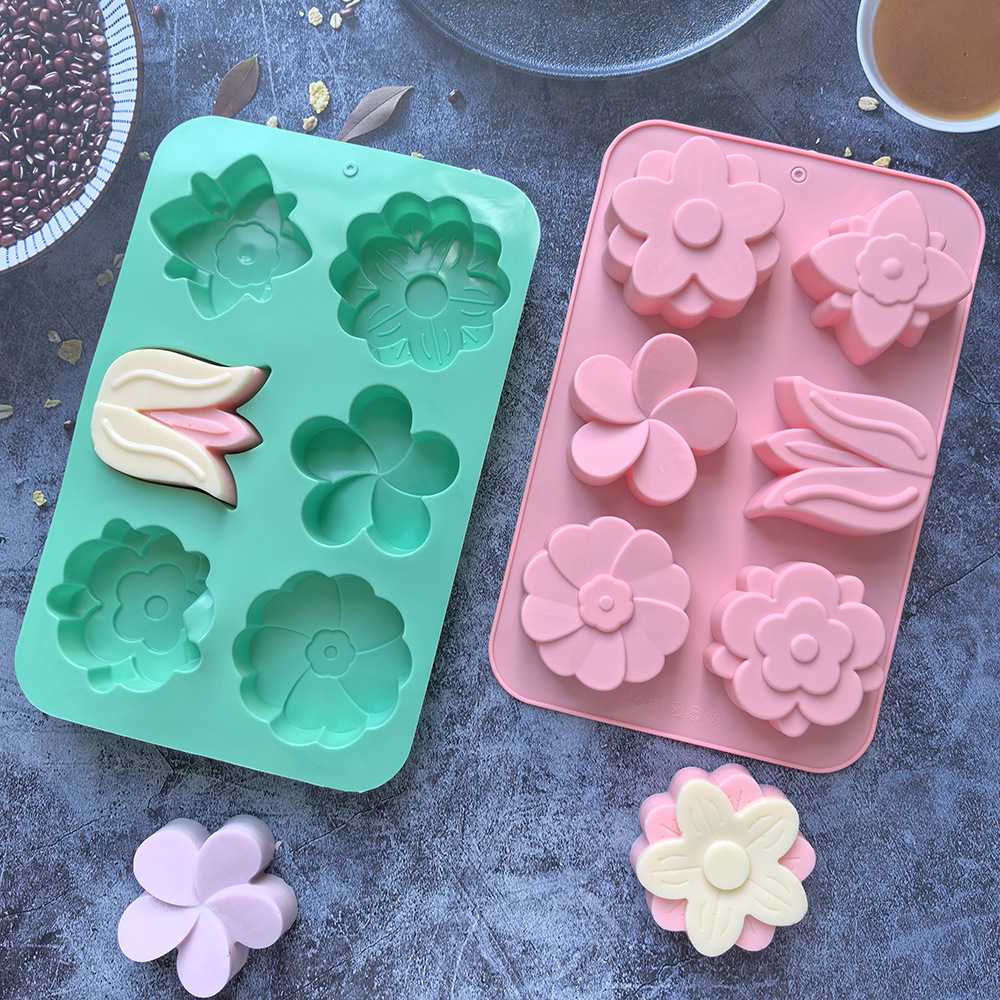 다양한 꽃 모양 실리콘 몰드, 비누 및 양초 제작, 케 - Soap Making Vendors 리뷰 및 가격