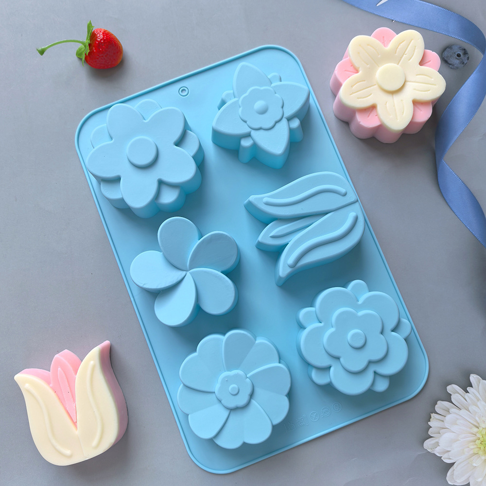 다양한 꽃 모양 실리콘 몰드, 비누 및 양초 제작, 케 - Soap Making Vendors 리뷰 및 가격