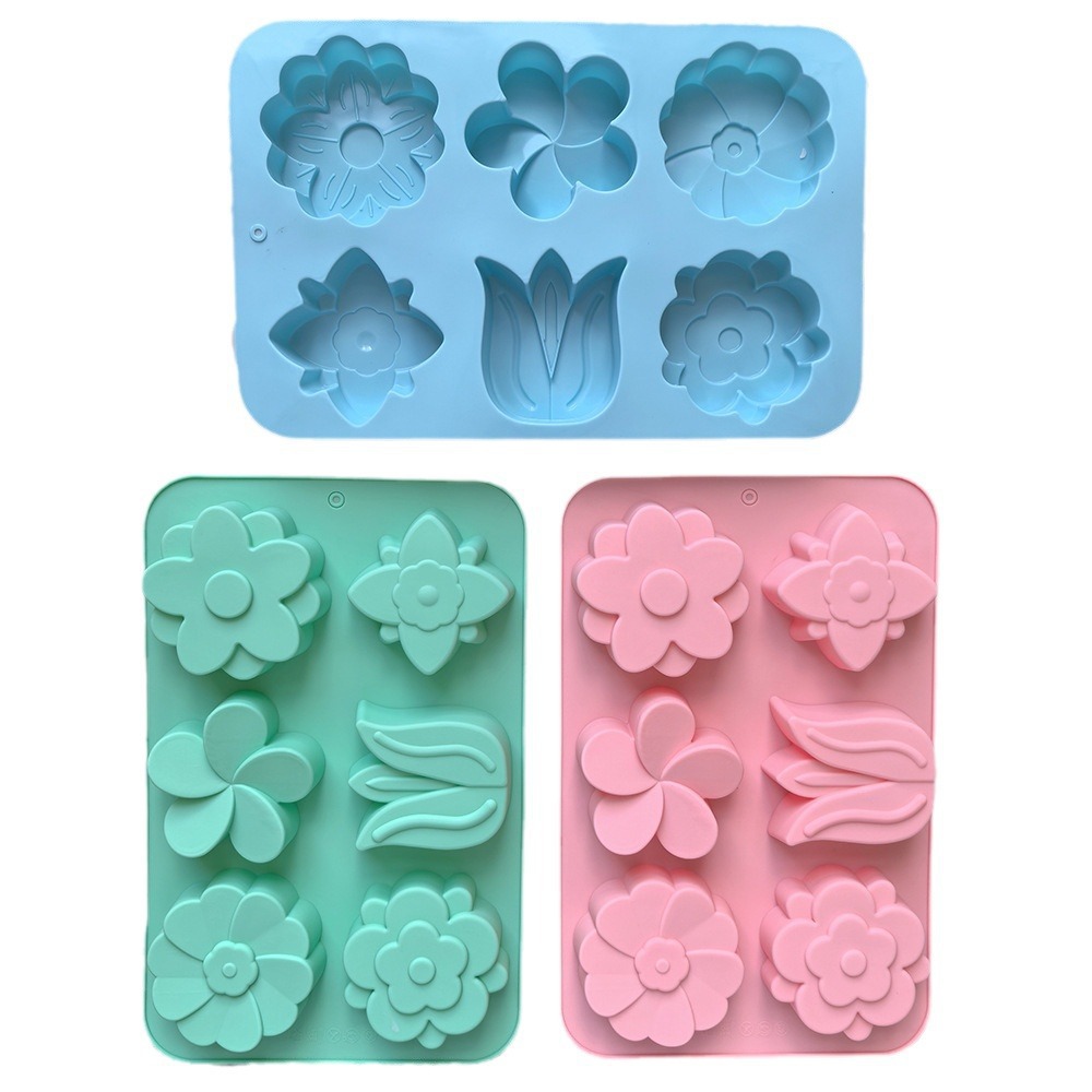 다양한 꽃 모양 실리콘 몰드, 비누 및 양초 제작, 케 - Soap Making Vendors 리뷰 및 가격