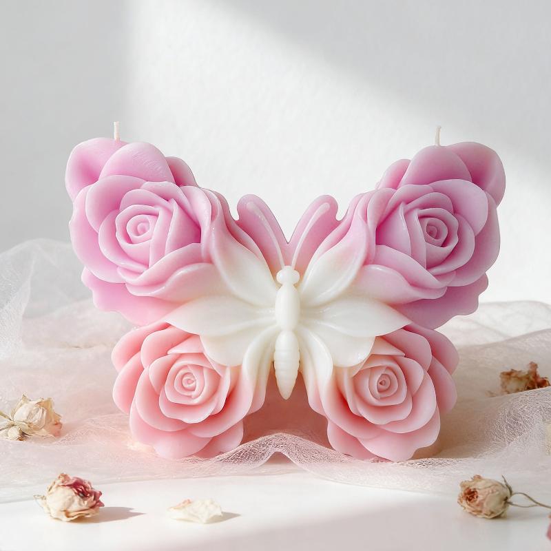 DIY 장미 나비 모양 실리콘 몰드 수제 아로마 캔들  - Soap Making Vendors 리뷰 및 가격