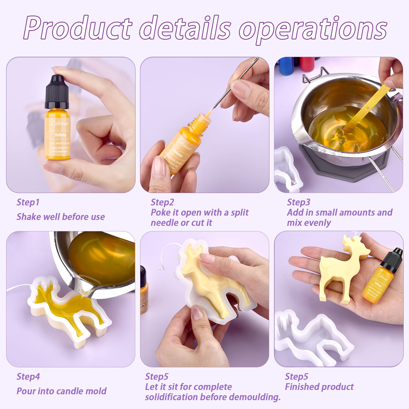 캔들 염료 키트 액체 착색 안료 세트, DIY 캔들 만 - Soap Making Dye 리뷰 및 가격