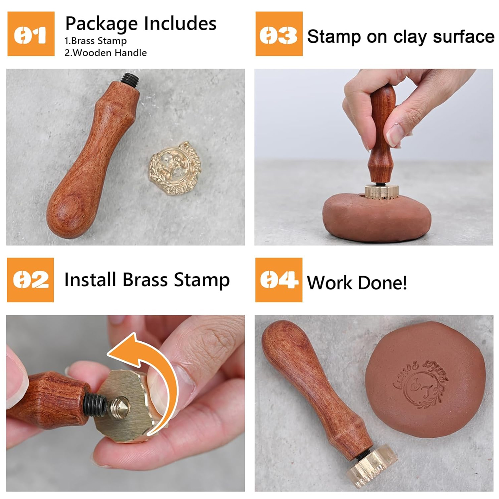 10가지 패턴의 개인 맞춤형 클레이 스탬프 - 맞춤 제 - Soap Stamp Custom 리뷰 및 가격