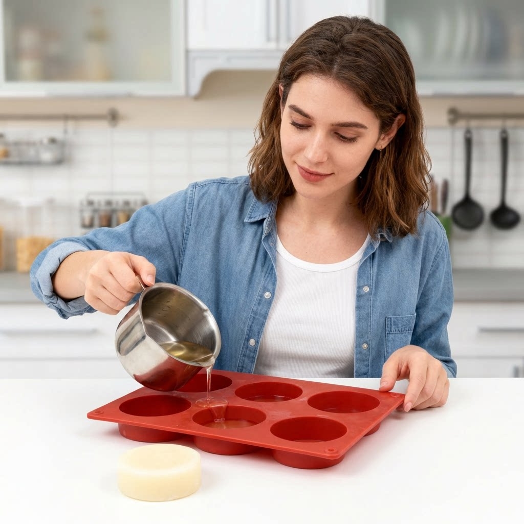 둥근 실리콘 비누 몰드 DIY 수제 비누 만들기 도구  - Soap Making Vendors 리뷰 및 가격